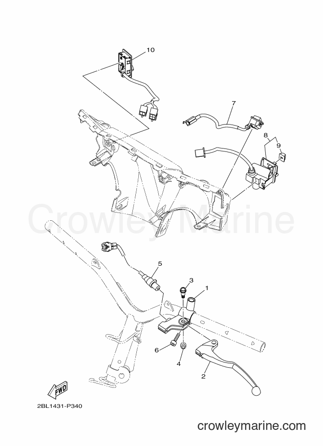 2016 Street Bike LTF125 - LTF125 (2BL3) [010] - HANDLE SWITCH & LEVER