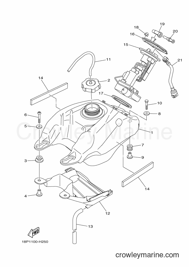 2009 ATV YFZ450R - YFZ450R (18P5) [010] - FUEL TANK