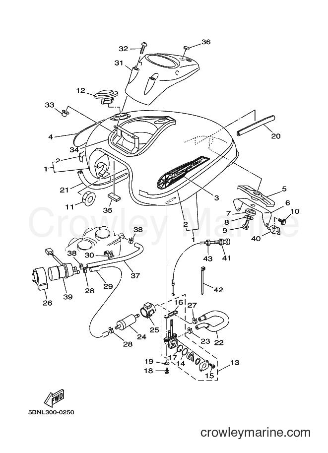 Yamaha Motors XVS650A (5BNP) [120] - FUEL TANK
