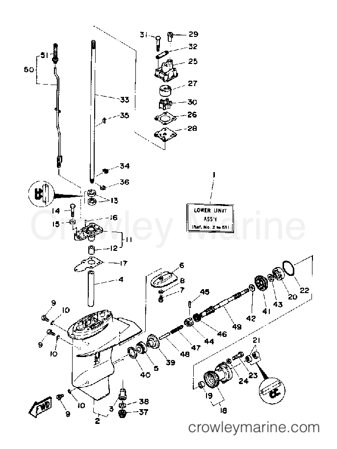 Yamaha Motors 6LD - LOWER DRIVE 1