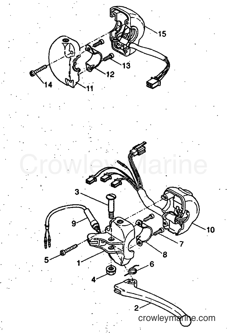 1999 Scooter YH50 - YH50 (5FV1) [020] - HANDLE SWITCH & LEVER