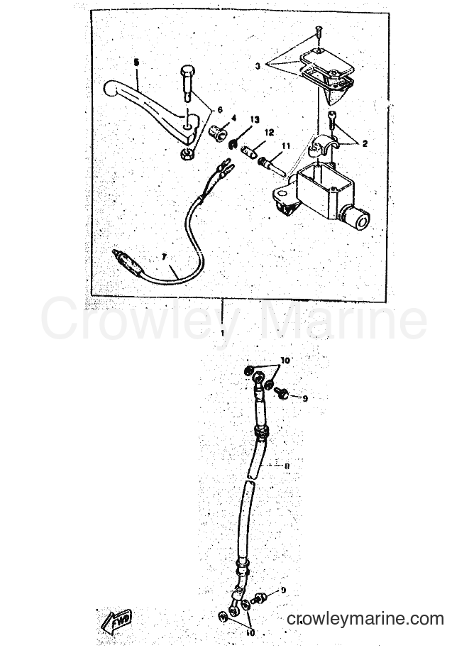 1997 Scooter CW50RSP - CW50RSP (4WS4) [010] - FRONT MASTER CYLINDER