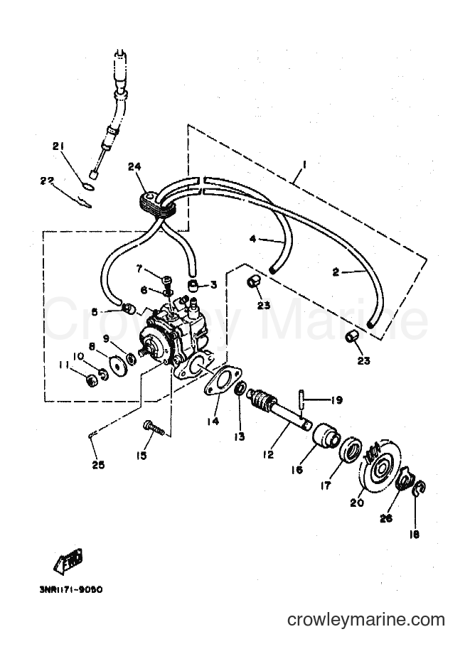 Yamaha Motors TDR250 (3NR2) [010] - OIL PUMP