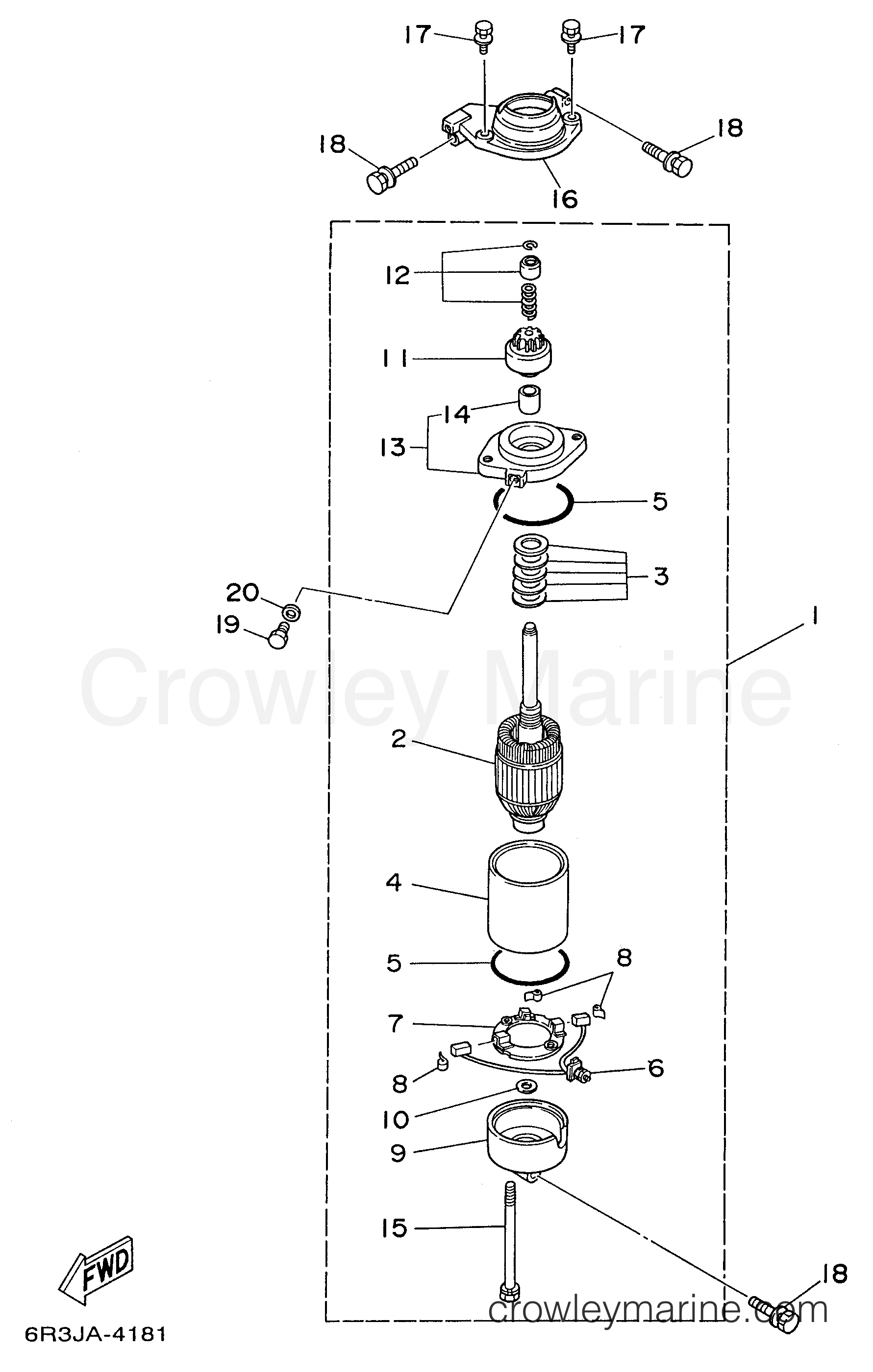 Yamaha Motors S150TXRU - STARTING MOTOR