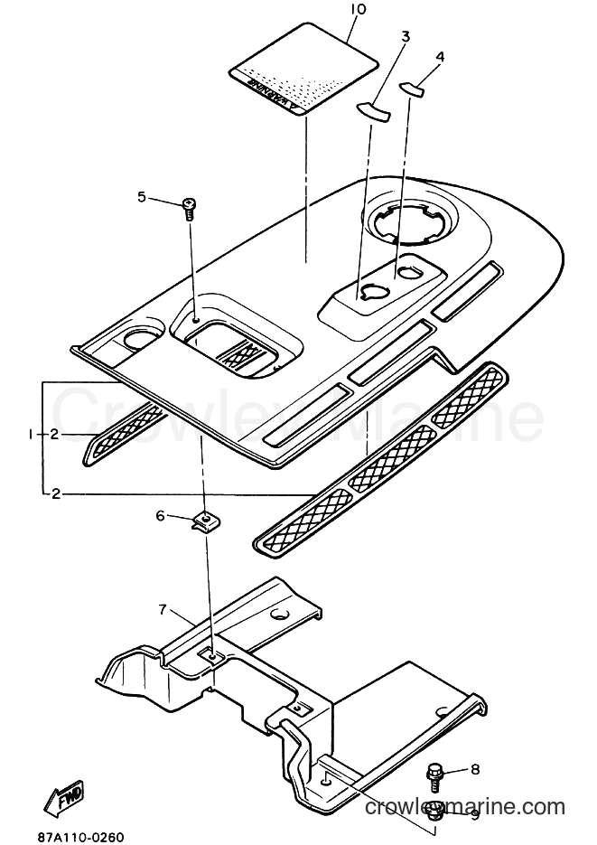 1990 Snowmobile SV25EP - SV25EP (87B1) [010] - INSTRUMENT PANEL