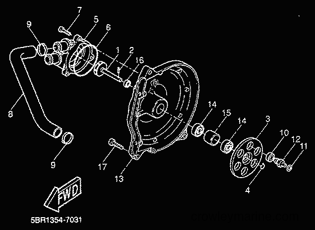 2000 Scooter YQ50L - YQ50L (5KH7) [010] - WATER PUMP