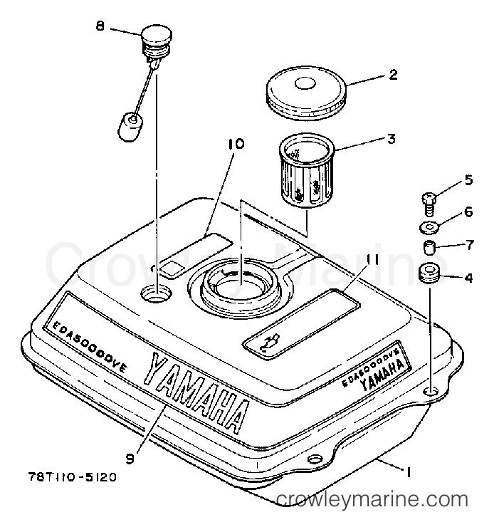 Yamaha Motors EDA5000DVE - FUEL TANK