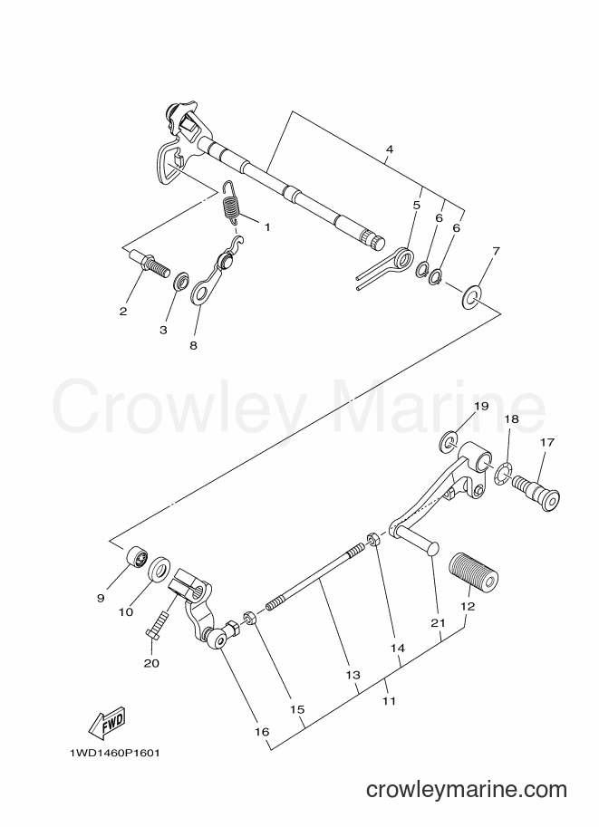 2015 Sport Bike YZF-R3 - YZF-R3 (2MS2) [010] - SHIFT SHAFT