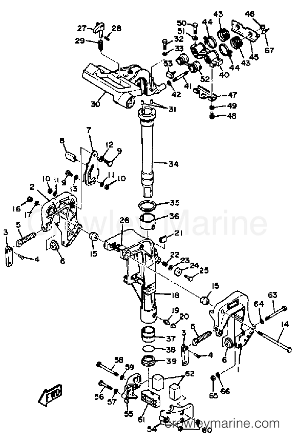 Yamaha Motors F9.9SK - BRACKET 1