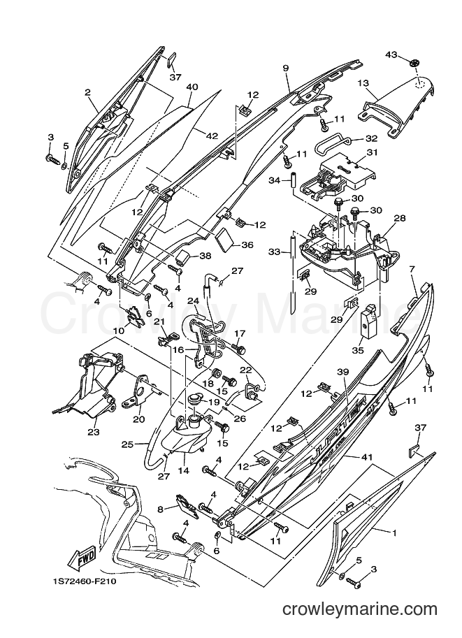 2007 Scooter T135SE - T135SE (1S72) [010] - SIDE COVER