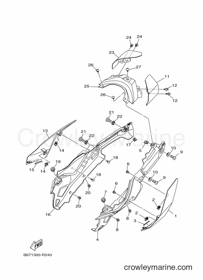 2016 Street Bike MTN1000 - MTN1000 (B671) [010] - SIDE COVER