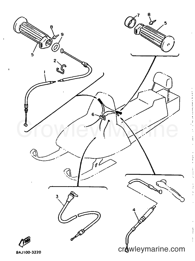 Yamaha Motors ET410TR (8BY1) [010] - CONTROL CABLE