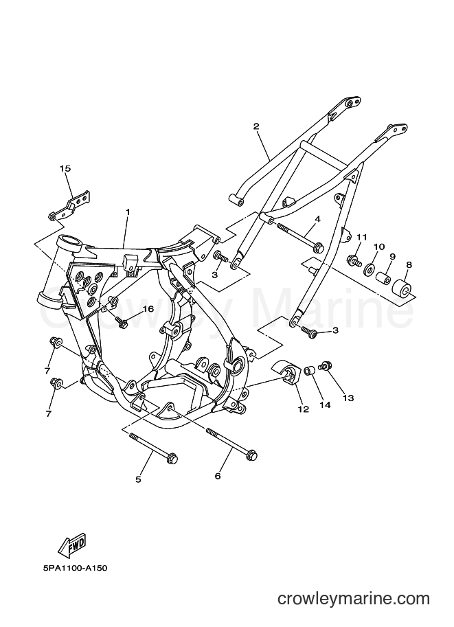 2006 Dirt Bike YZ85 - YZ85 (5PAD) [050] - FRAME