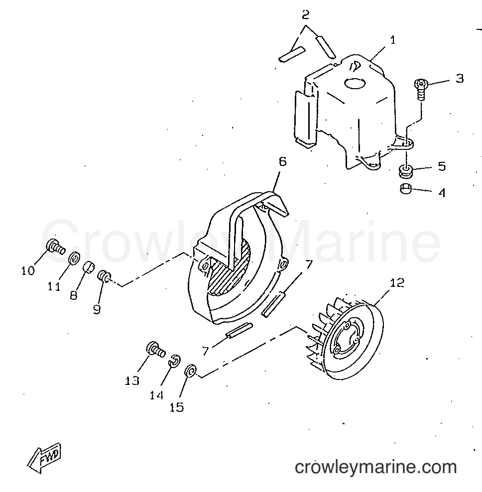 1998 Scooter CW50RSX - CW50RSX (4YD2) [999] - AIR SHROUD & FAN