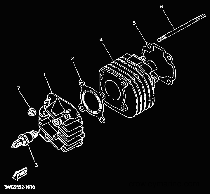 2001 Scooter CY50R - CY50R (3WG9) [010] - CYLINDER & CRANKCASE