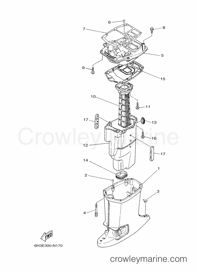 Yamaha Motors 60FETL (6CUJ) [060] - UPPER CASING
