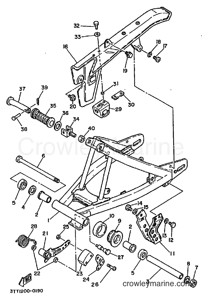 1992 Dirt Bike DT175 - DT175 (3FJ5) [010] - REAR ARM