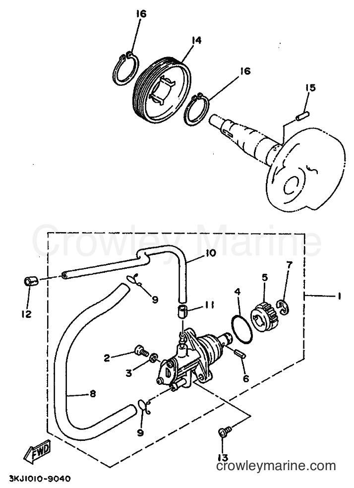 1993 Scooter YE50 - YE50 (4FX1) [999] - OIL PUMP