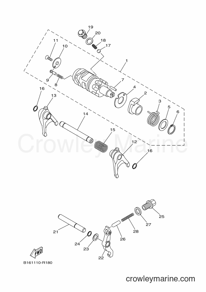 Yamaha Motors YFM700FWAD (2UD2) [010] - SHIFT CAM & FORK