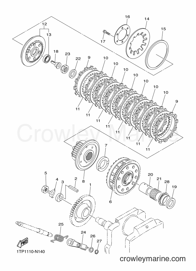 Yamaha Motors XVS950CU (2DXM) [050] - CLUTCH