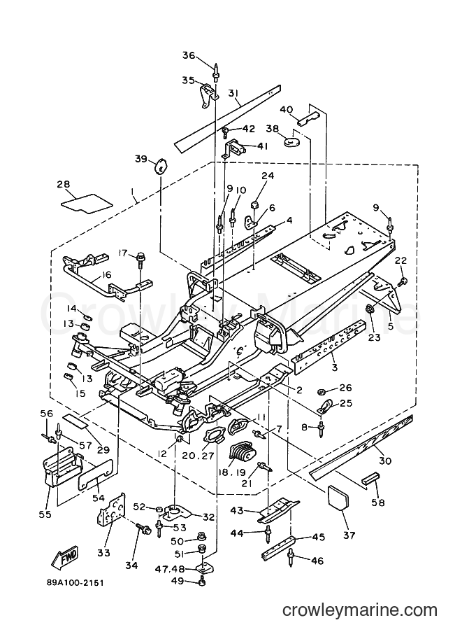Yamaha Motors VX750 (89A1) [999] - FRAME