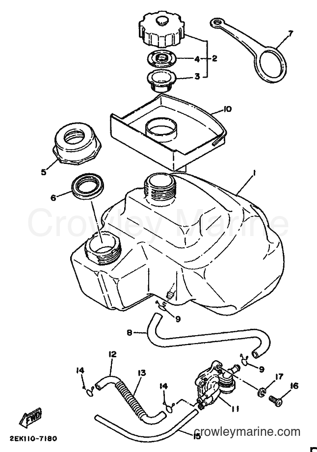 1994 Scooter SH50 - SH50 (3EPD) [010] - FUEL TANK