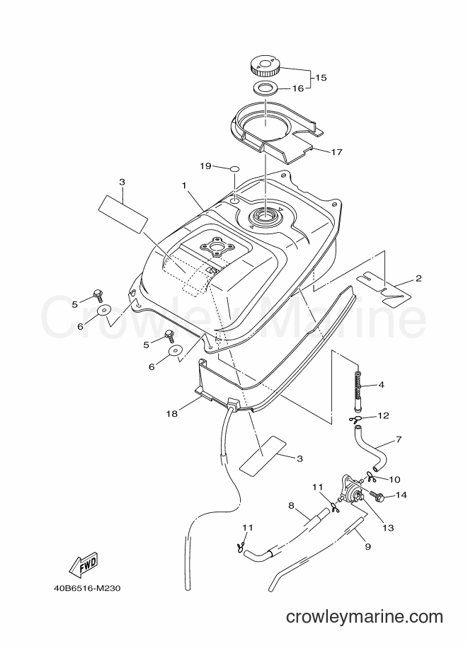 2014 Scooter T110C - T110C (40BB) [010] - FUEL TANK
