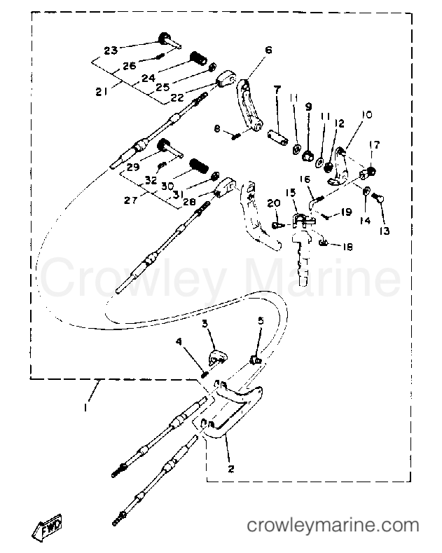 Yamaha Motors 6MSHR - REMOTE CONTROL ATTACHMENT