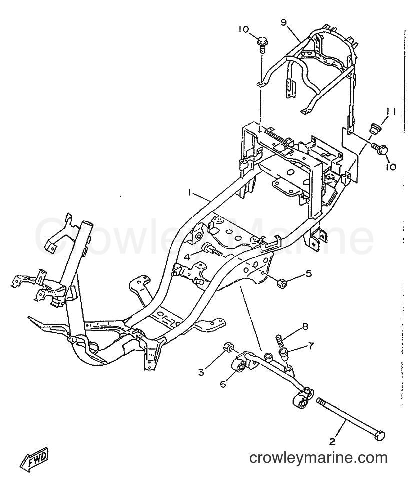 1996 Scooter YA50R - YA50R (4PC6) [999] - FRAME