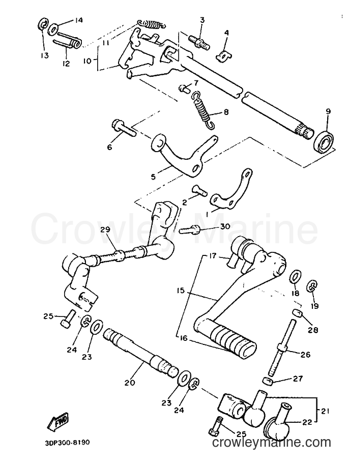 1988 Cruiser XVZ12TD - XVZ12TD (3DP1) [999] - SHIFT SHAFT