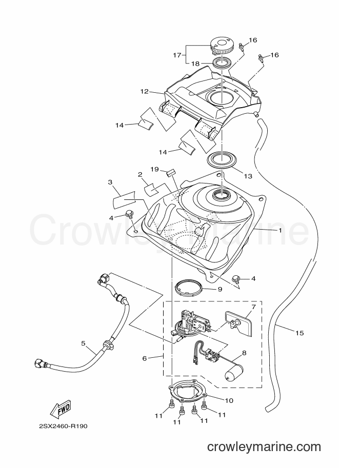 2018 Scooter LNX125-R - LNX125-R (BY81) [010] - FUEL TANK