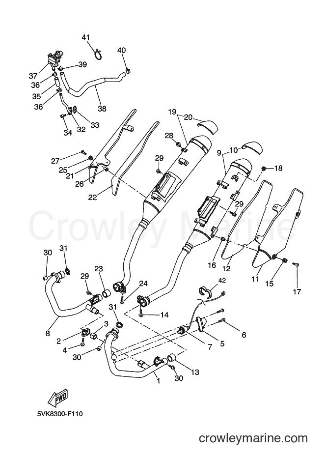 2007 Dirt Bike XT660R - XT660R (5VK8) [050] - EXHAUST