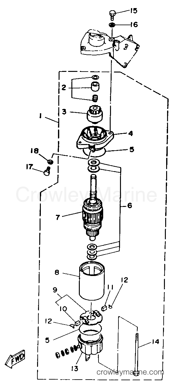 Yamaha Motors C30ELRR - STARTING MOTOR