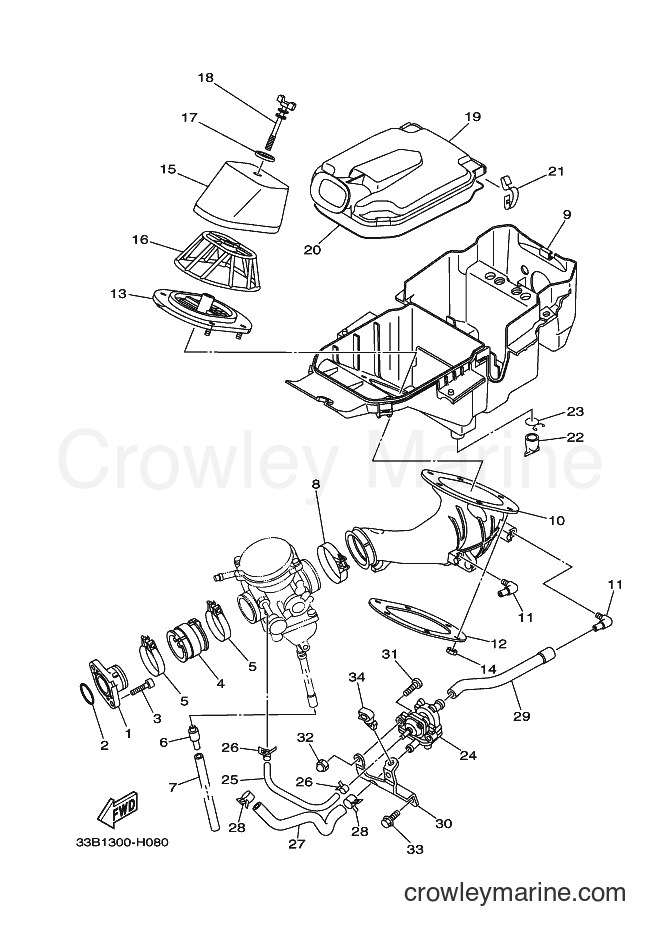 Yamaha Motors YFM250R (33B7) [010] - INTAKE
