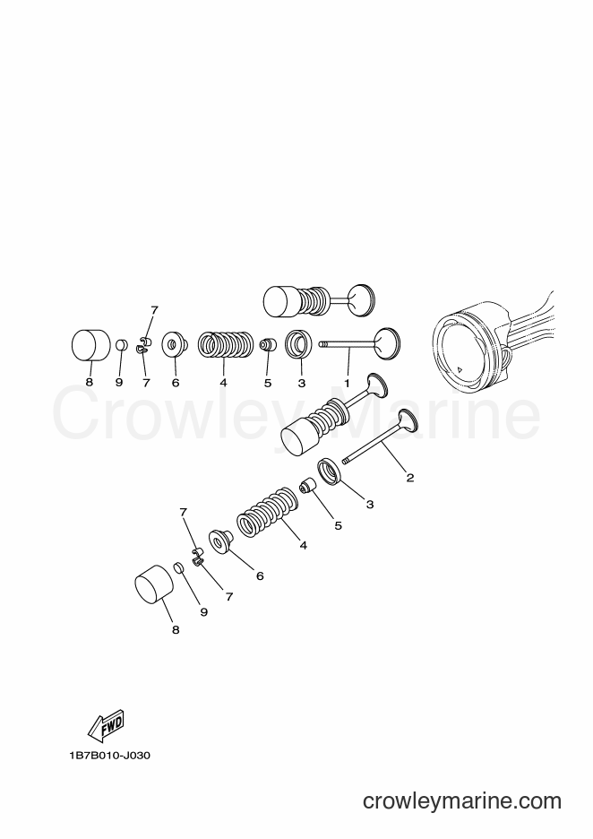 Yamaha Motors CP250 (1B7C) [010] - VALVE