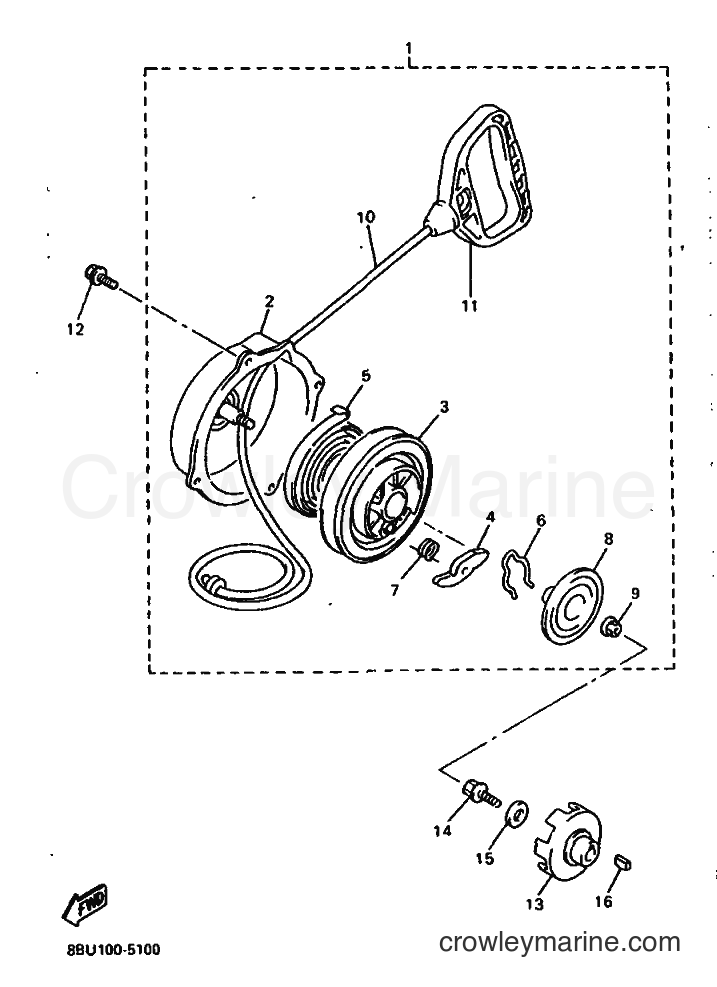 Yamaha Motors VX800 (8BU1) [999] - STARTER