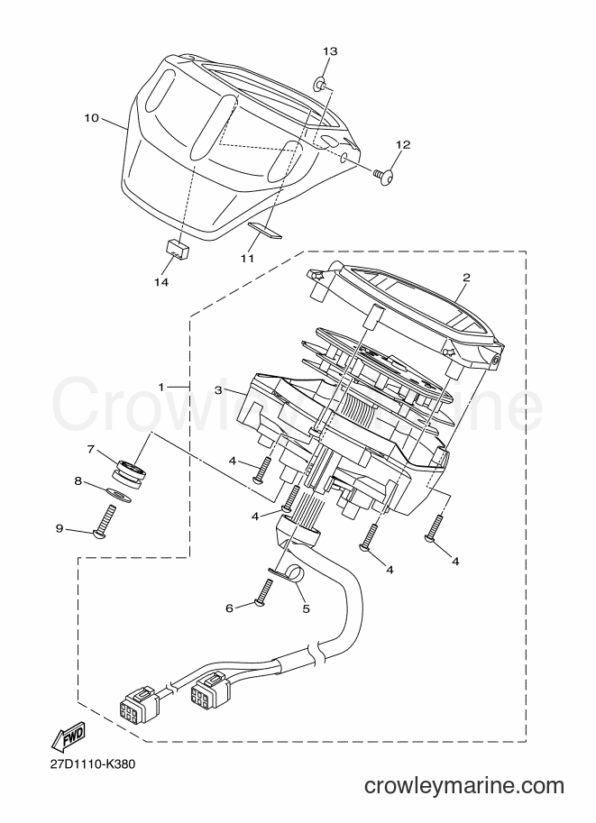 Yamaha Motors XVS13CA (27D3) [010] - METER