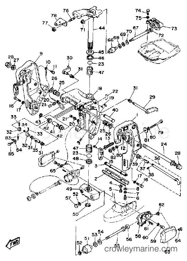 Yamaha Motors C55ELRQ - BRACKET 1