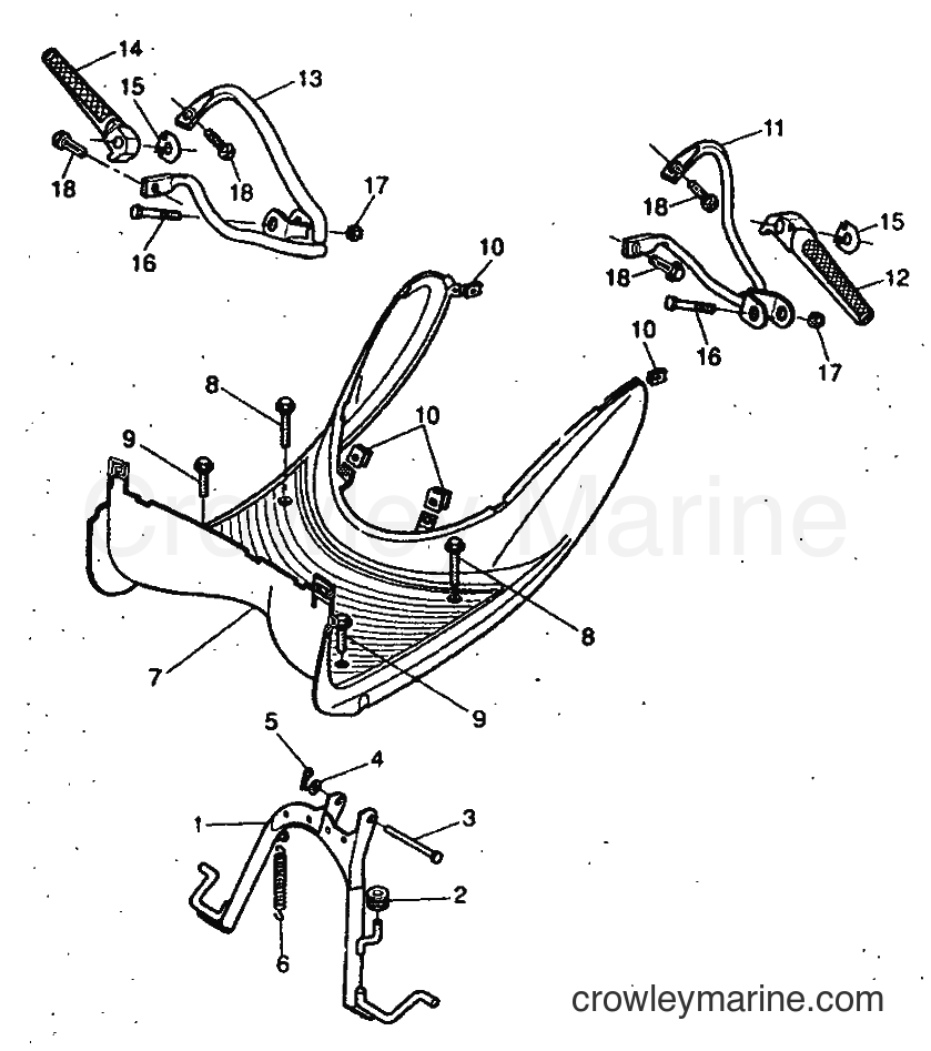 1999 Scooter YH50 - YH50 (5FV1) [020] - STAND & FOOTREST