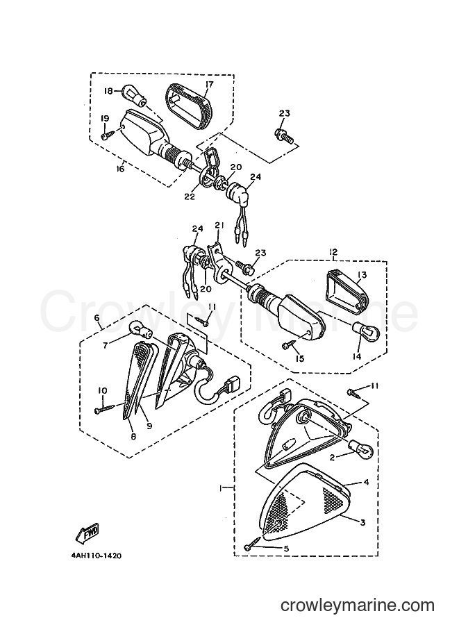 1992 Sport Bike FJ1200 - FJ1200 (4AH6) [010] - FLASHER LIGHT