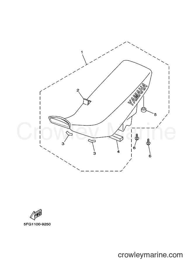 2000 Dirt Bike TT-R225 - TT-R225 (5FG6) [010] - SEAT