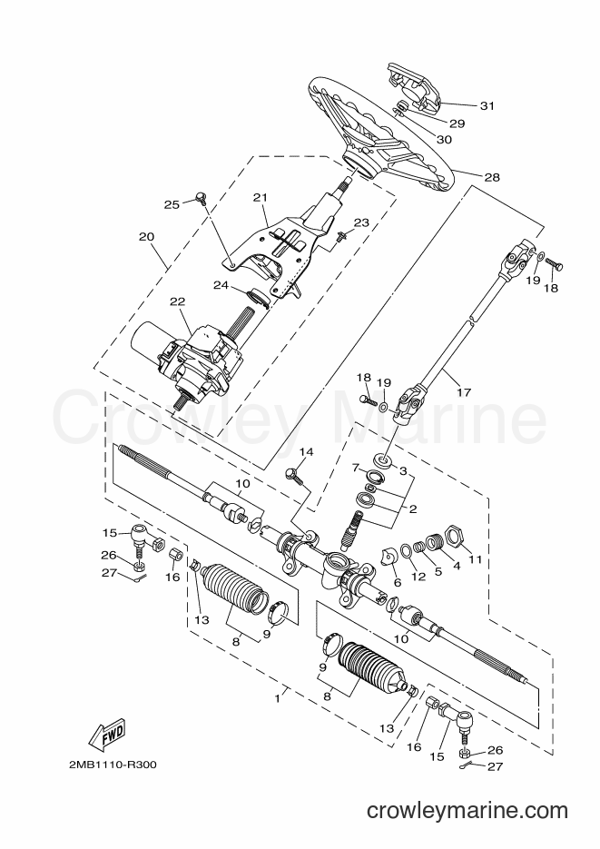 Yamaha Motors YXM700E (B5FA) [010] - STEERING