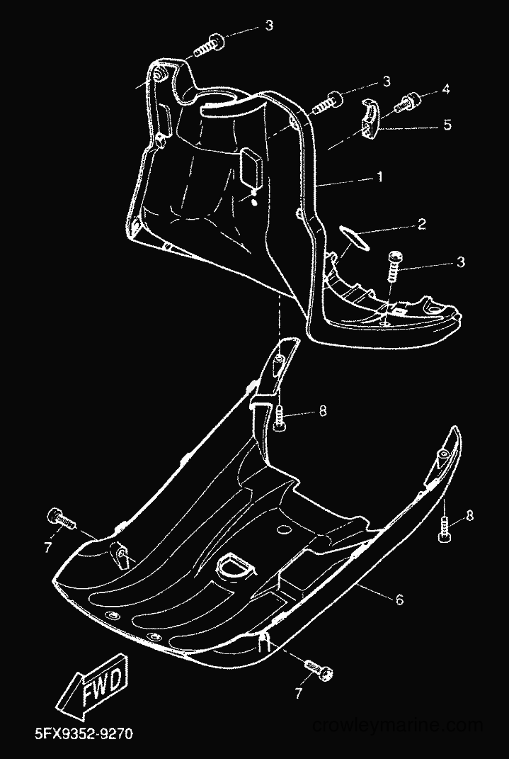 Yamaha Motors CW50RS (5FXE) [010] - LEG SHIELD