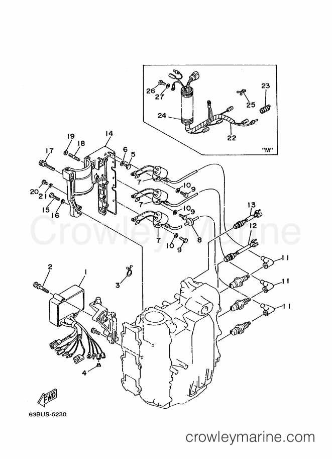 Yamaha Motors 50HEMHDO (62X) [030] - ELECTRICAL 1