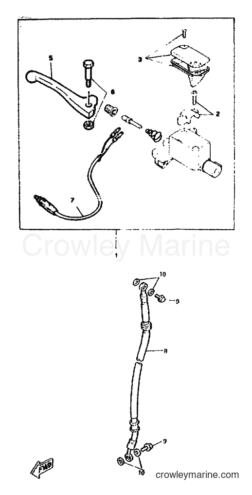 1996 Scooter CW50RS - CW50RS (4VB1) [999] - FRONT MASTER CYLINDER