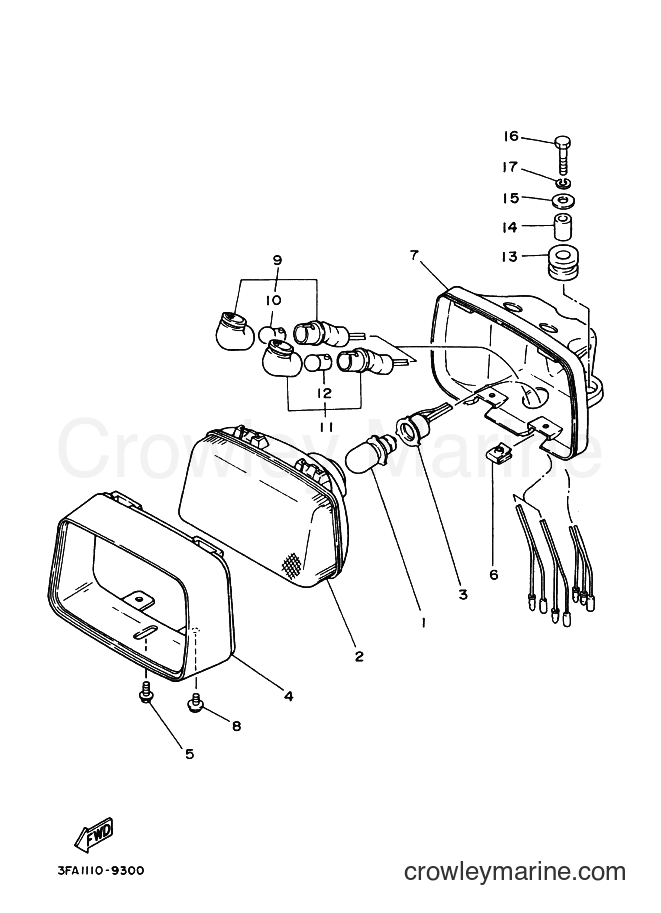 Yamaha Motors YFA-1 (3FAT) [020] - HEADLIGHT