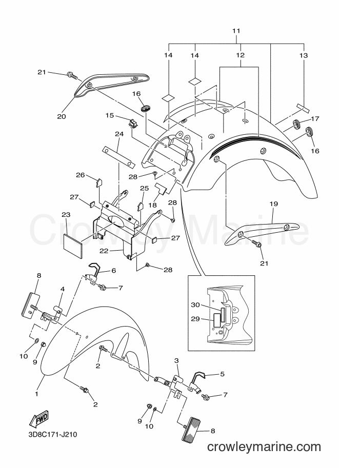 Yamaha Motors XVS1300A (3D8C) [010] - FENDER