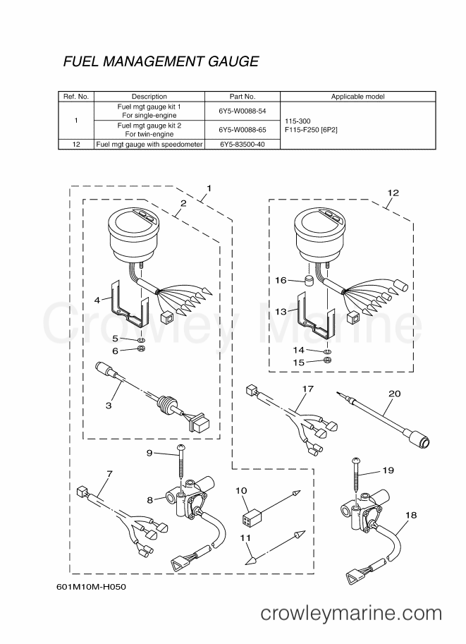 Yamaha Motors RIGGING METER (602M) [999] - METER 5
