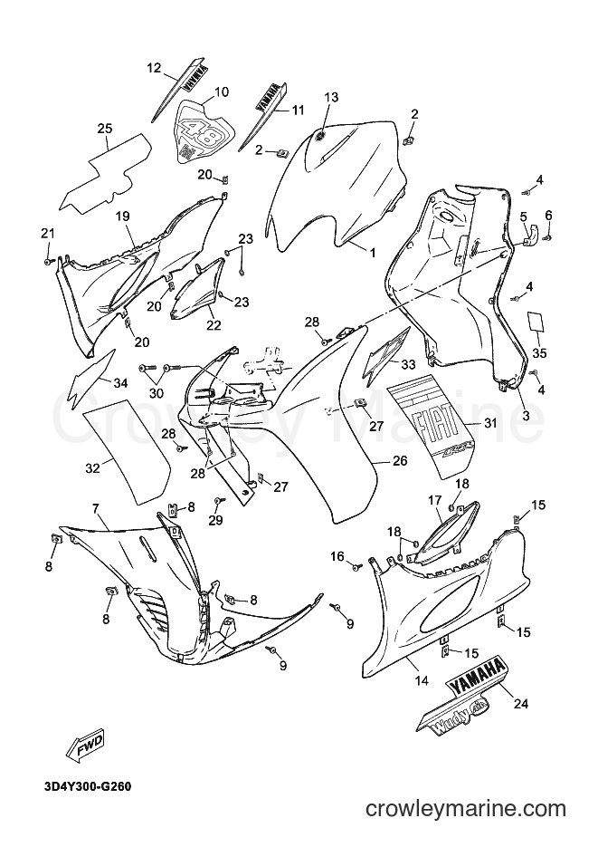 Yamaha Motors CS50Z (3D4Y) [040] - LEG SHIELD