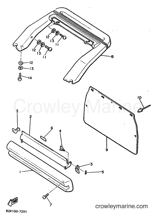 1989 Snowmobile PZ480N - PZ480N (86F1) [010] - BUMPER